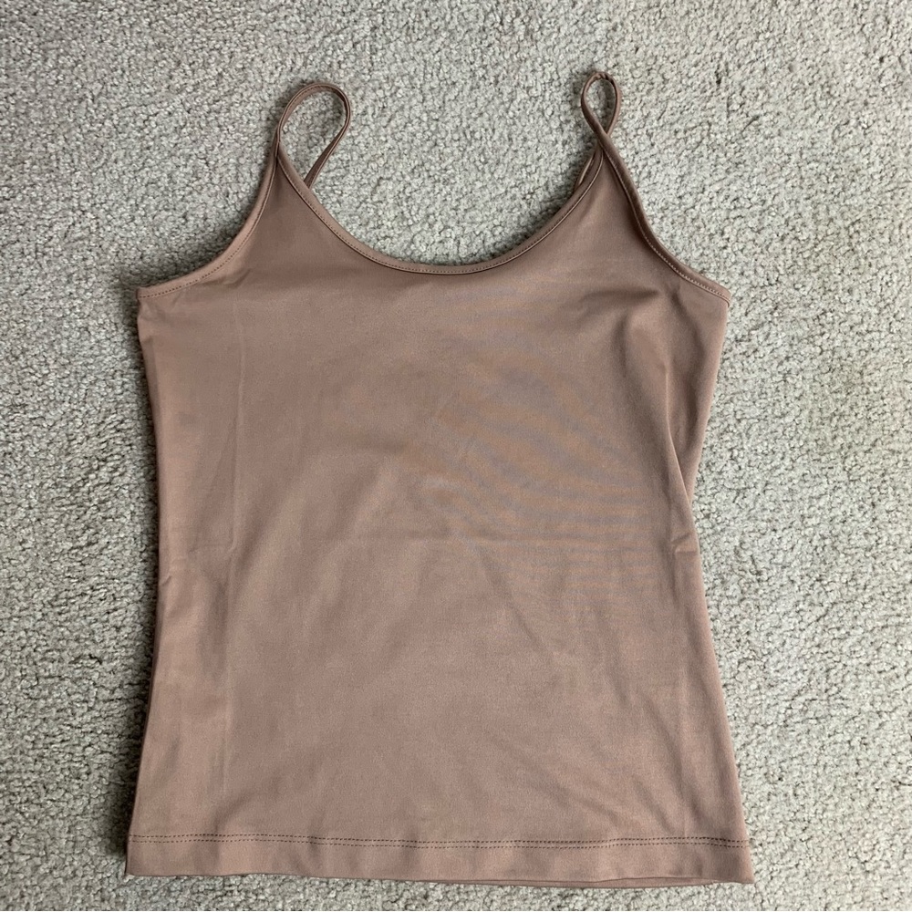 Banana Republic S Small Spaguetti Strap Shirt Tan Top Undershirt